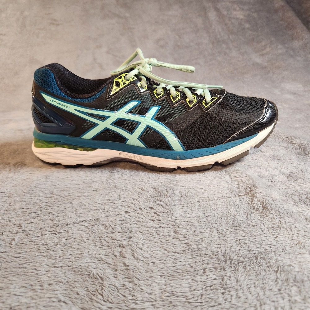 Asics Shoes Mens‎ 11.5 Blue GT-2000 4 V4 Running Sneakers Trainers PureGel T656N